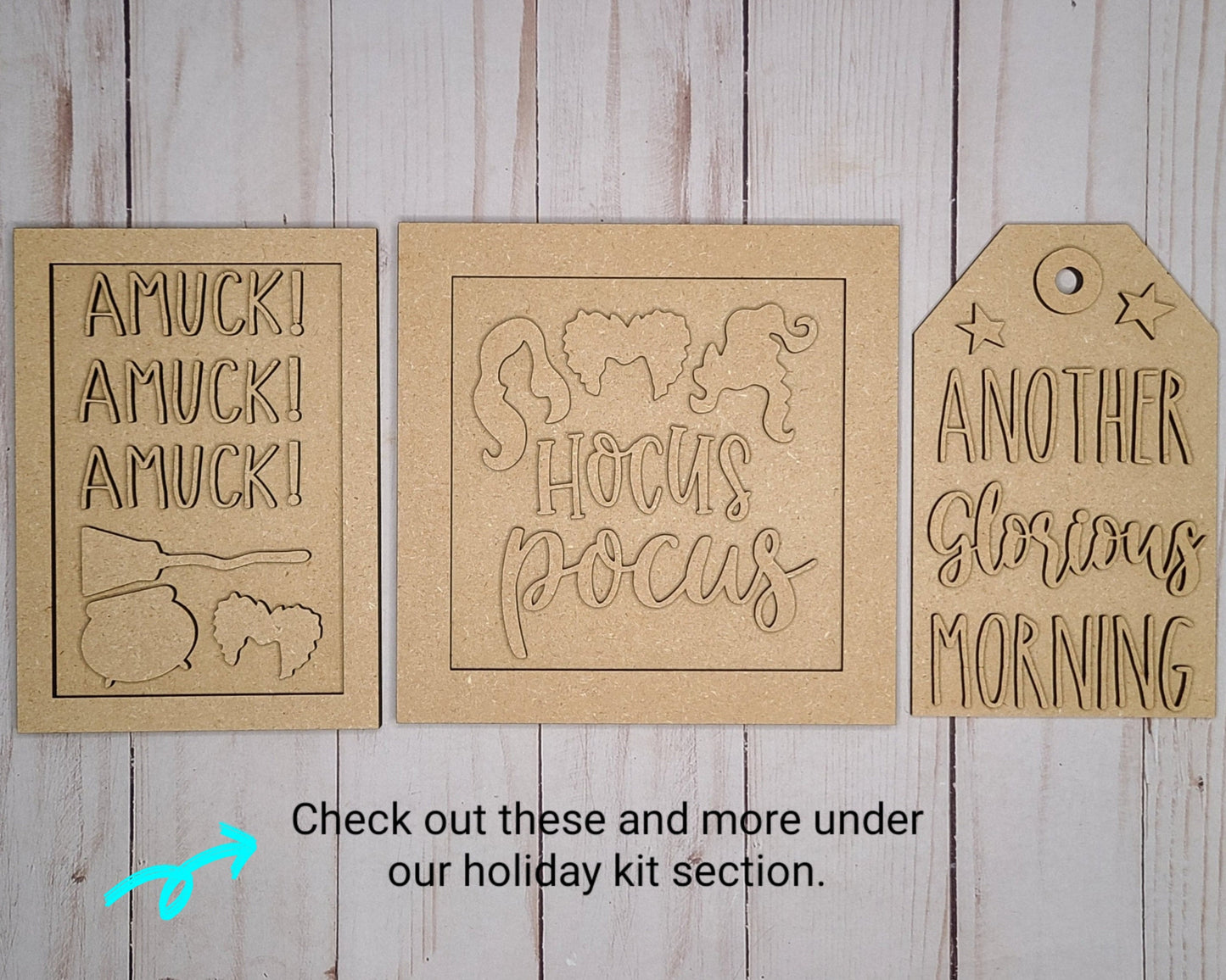 Witch in Cauldron Halloween Craft DIY Paint kit #2296 - Multiple Sizes Available - Unfinished wood Cutout Shapes