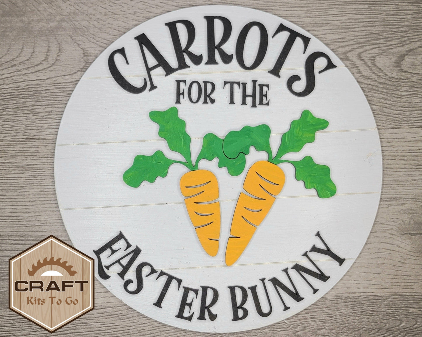 Carrot for the Bunny Easter Decor Easter Craft Kit for Adults #2494 - Multiple Sizes Available - Unfinished Wood Cutout Shapes