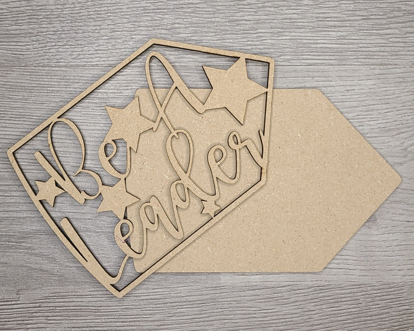 Welcome to our Classroom Interchangeable "Be a Leader" DIY Paint kit #2983 - Unfinished Wood shape cutouts