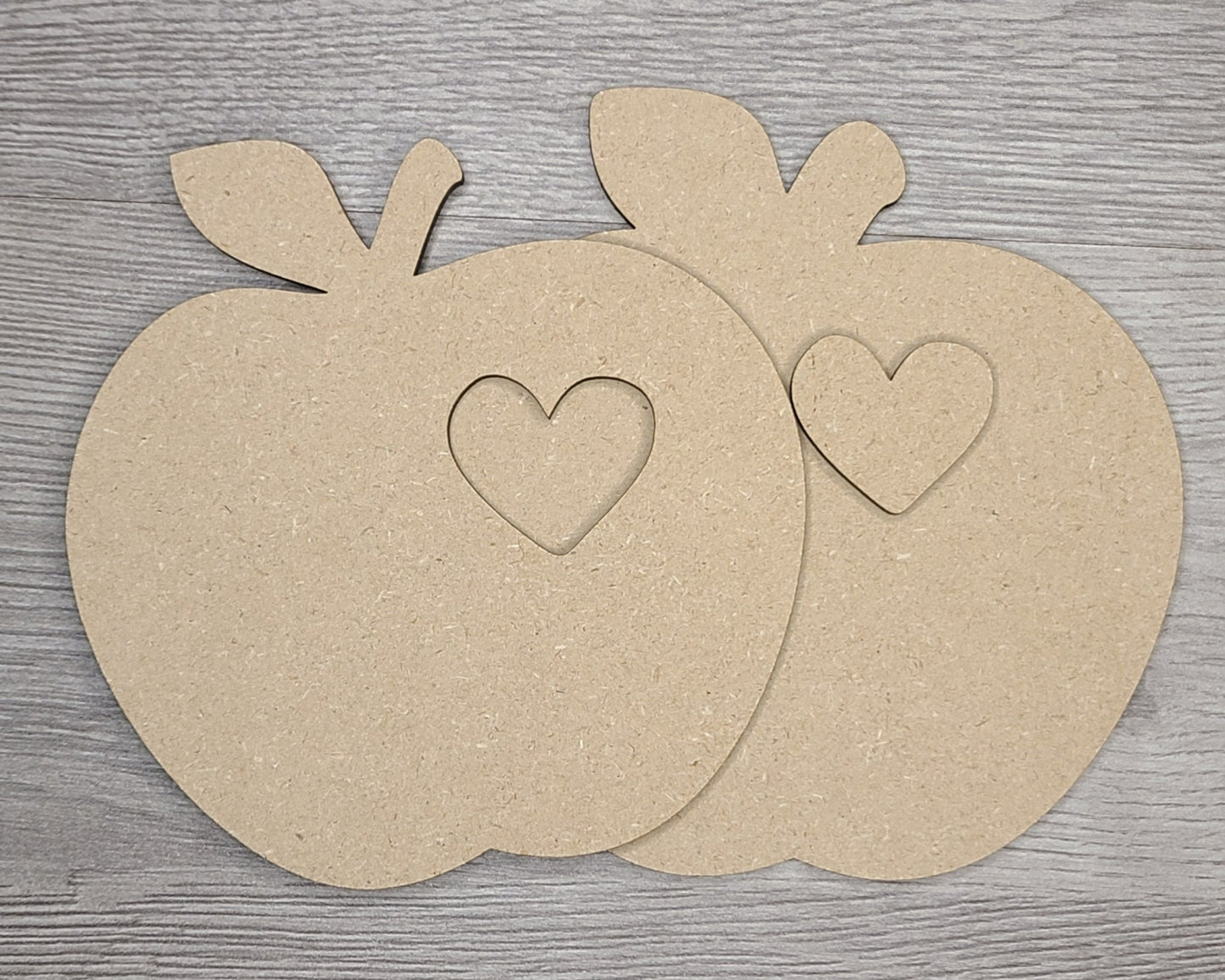 Welcome to our Classroom Interchangeable "Apple with Heart" DIY Paint kit #2983 - Unfinished Wood shape cutouts