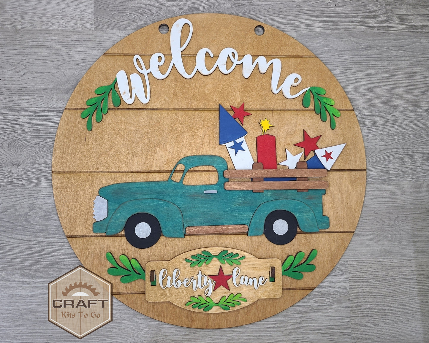 Interchangeable Truck | 4th of July Insert | #200004
