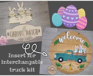 Interchangeable Truck | Easter Bunny Insert | #200004