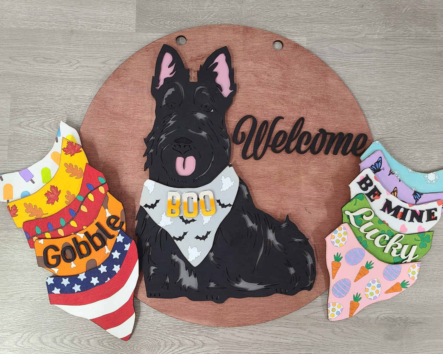 Interchangeable Scottish Terrier Sign