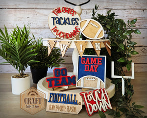 Football Tier Tray | Sports | Tier Tray | Kitchen Décor | DIY Craft Kits | #100055