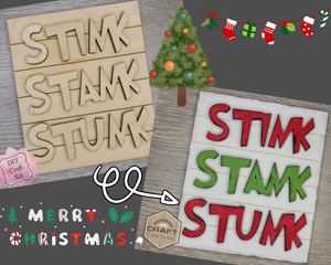 Stink Stank Stunk | Grinch | Christmas Decor | Christmas Crafts | Holiday Crafts | DIY Craft Kits | Paint Party Supplies | #3482