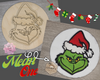 Grinch Round | Christmas Decor | Christmas Crafts | DIY Craft Kits | Paint Party Supplies | #3452
