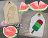 Watermelon Tag | Summertime | Summer Crafts | DIY Craft Kits | Paint Party Supplies | #2680