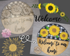 Sunflower Sign | Welcome Sign | Summer Crafts | DIY Craft Kits | Paint Party Supplies | #3051