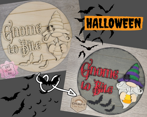 Gnome to Bite | Halloween Gnome | October 31st | Halloween Crafts | DIY Craft Kits | Paint Party Supplies | #3702