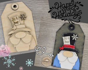 Christmas Gnome | Christmas Decor | Christmas Crafts | Holiday Activities |  DIY Craft Kits | Paint Party Supplies | #3705