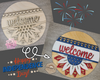 Patriotic Sunflower Sign | America | 4th of July Crafts | Summer Crafts | DIY Craft Kits | Paint Party Supplies | #3727