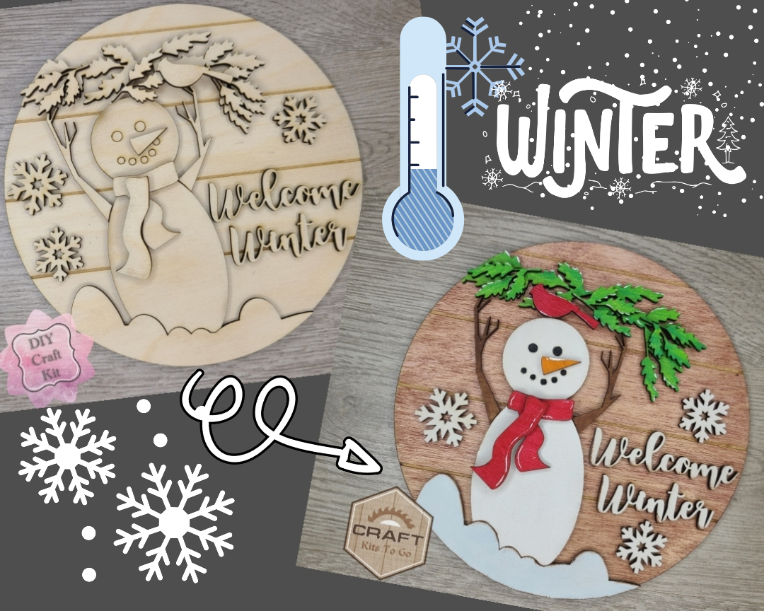 Welcome Winter Snowman | #3422