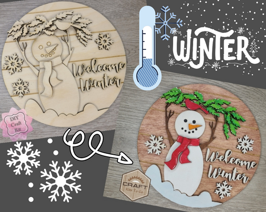 Welcome Winter Snowman | #3422