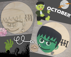 Frankenstein | Halloween Crafts | Halloween Decor | DIY Craft Kits | Paint Party Supplies | #3735