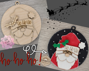 Santa Ornament | DIY Ornaments | Christmas Crafts | Holiday Activities | DIY Craft Kits | Paint Party Supplies | #3765