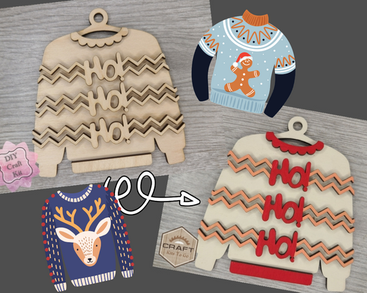 HOHOHO Ugly Sweater Ornament | #3801