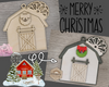 Christmas Farm Ornament December Craft DIY Craft Kit Paint kit #3820