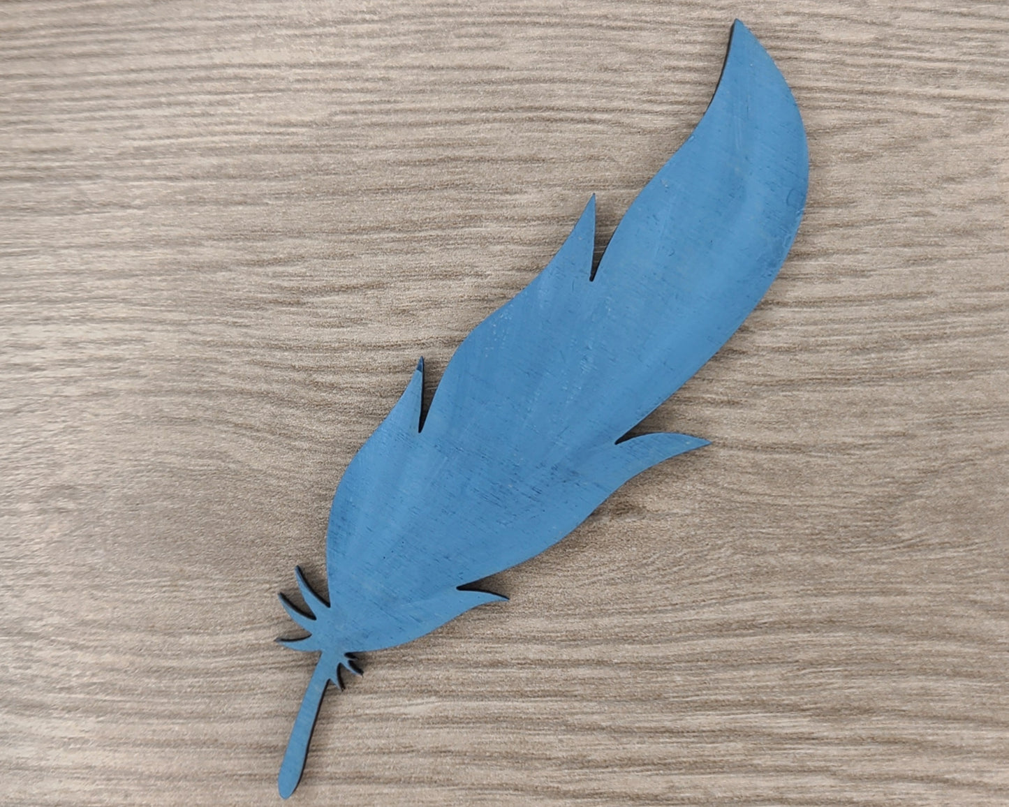 Feather Cutout #1013 - Multiple Sizes Available - Unfinished Wood Cutout Shapes