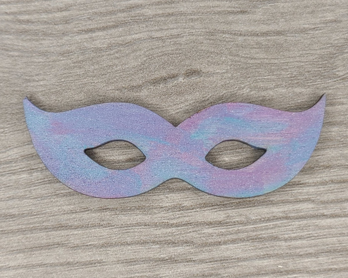 Mardis Gras Mask wood shape wood cutouts Party Maskeraid DIy Paint kit #1726 - Multiple Sizes Available - Unfinished Wood Cutout Shapes