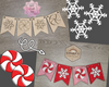 Christmas Bunting | Banner | Christmas Décor | Christmas Craft | Holiday Activities | DIY Craft Kits | Paint Party Supplies | #3849