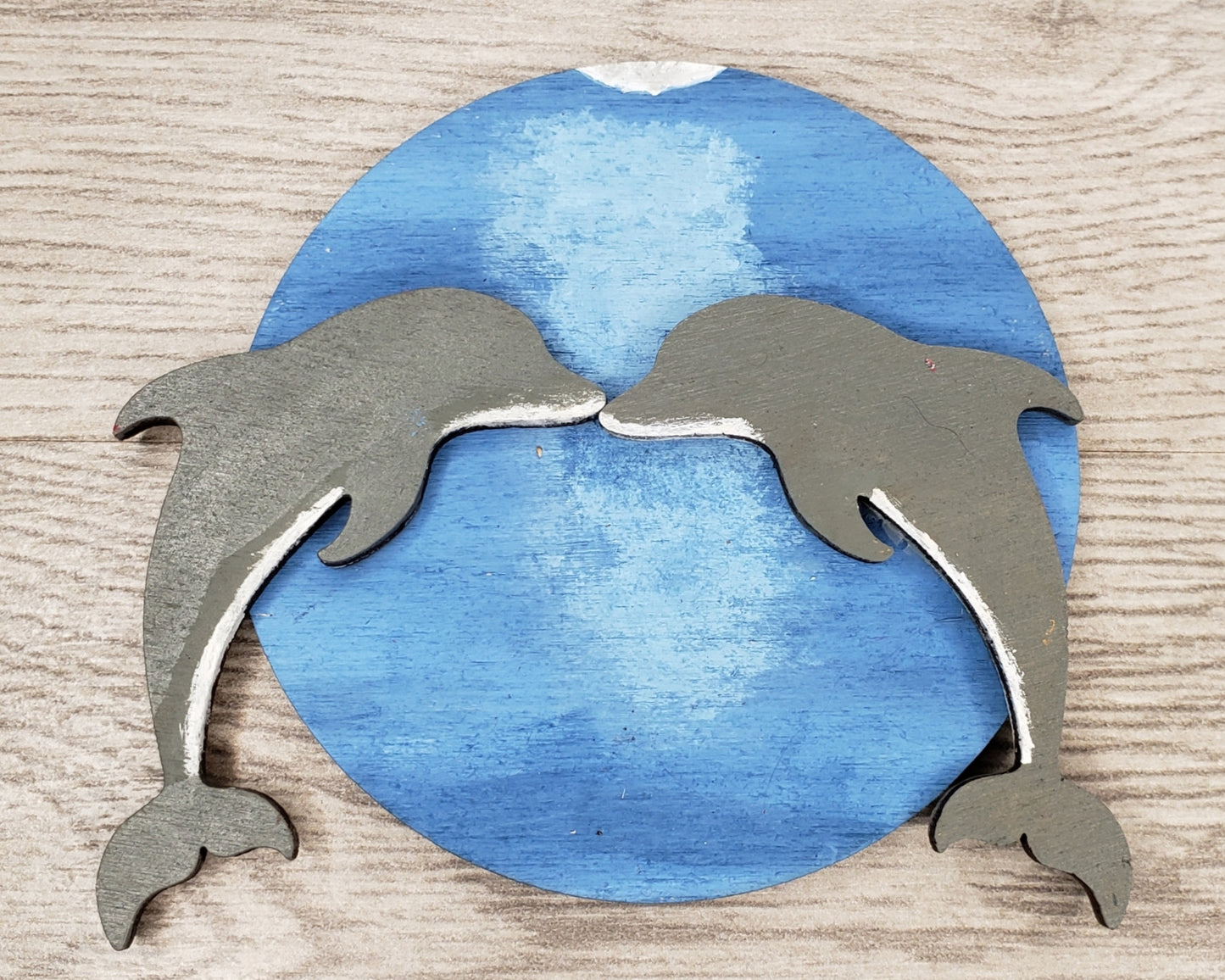 Dolphin cutout animal cutouts blank wood craft Sea animals ocean #1389 - Multiple Sizes Available - Unfinished Cutout Shapes