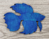 Betta Fish Wood Cutouts Animal blanks Fish tank #1188 - Multiple Sizes Available - Unfinished Cutout Shapes