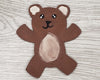 Teddy Bear Blank baby teddy  #1103 - Multiple Sizes Available - Unfinished Wood Cutout Shapes