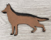 German Sheppard dog wood cutouts pets guard dog DIY Paint kit #1526 - Multiple Sizes Available - Unfinished Wood Cutout Shapes