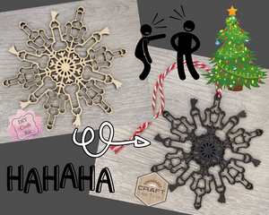 Christmas Prank Ornament | DIY Ornaments | Christmas Crafts | Holiday Activities | DIY Craft Kits | Paint Party Supplies | #3865