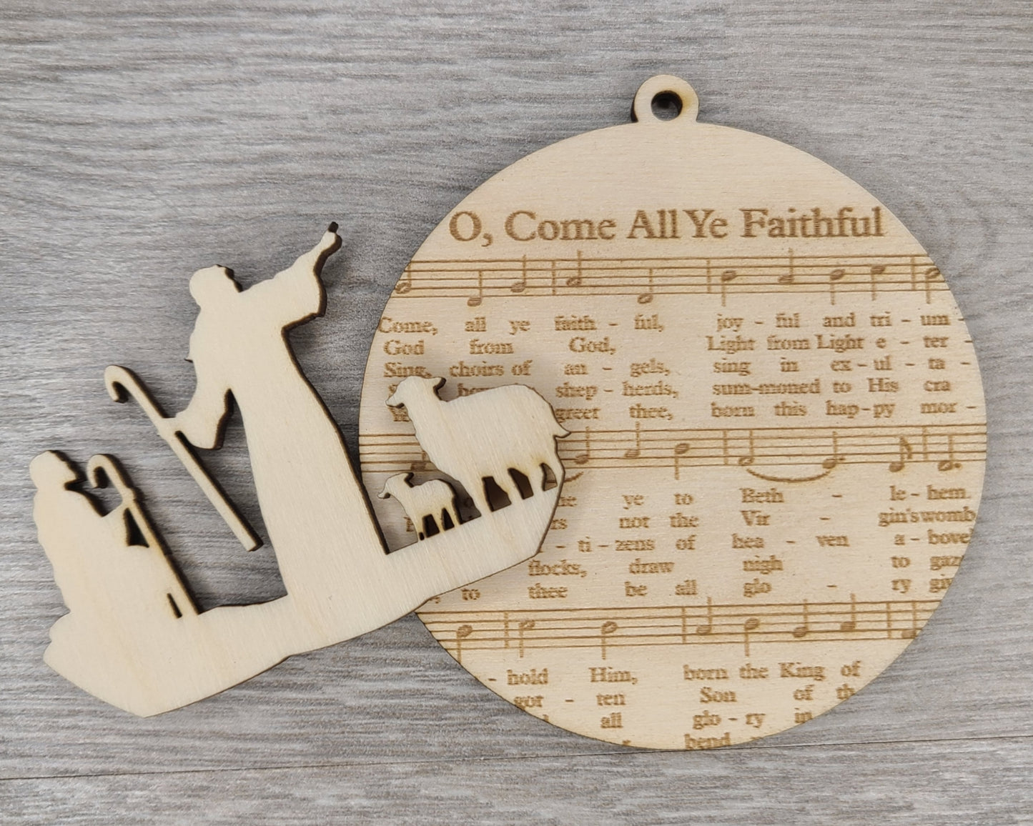 O Come all ye Faithful Ornament | #3877