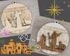 O Come all Ye Faithful Christmas Ornament Nativity Ornament Holiday DIY Craft Kit Paint kit #3877