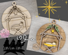 Nativity Christmas Ornament Baby Jesus Ornament Holiday DIY Craft Kit Paint kit #3958
