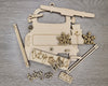 Snowman Ornament Christmas Truck Ornament Holiday DIY Craft Kit Paint kit #3943