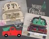 Christmas Tree Farm Ornament Christmas Truck Ornament Holiday DIY Craft Kit Paint kit #3879