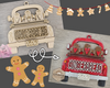 Gingerbread Ornament Christmas Truck Ornament Holiday DIY Craft Kit Paint kit #3937