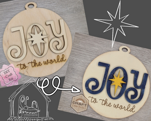 JOY Ornament | Nativity Ornament | DIY Ornaments | Christmas Crafts | Holiday Activities | DIY Craft Kits | Paint Party Supplies | #3891