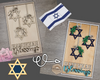Hanukkah Sign Décor Porch DIY Paint kit #3948 - Multiple Sizes Available - Unfinished Wood Cutout Shapes