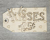 Kisses Tag | Valentine's Day Crafts | DIY Craft Kit | Feb 14th | DIY Crafts Kits | #2527 Multiple Sizes Available - Unfinished Wood Cutout Shapes