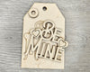 Be Mine Tag | Valentine's Day Crafts | Valentine Décor | DIY Valentine Craft Kit | DIY Valentine Paint kit | #3975 - Multiple Sizes Available - Unfinished Wood Cutout Shapes