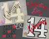 Feb 14th Craft | Valentine's Day Crafts | DIY Craft Kit | Feb 14th | DIY Crafts Kits | #3988 Multiple Sizes Available - Unfinished Wood Cutout Shapes