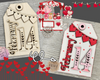 Feb 14th Tag | Valentine Crafts | Valentine's Day Craft Kits | Valentine Paint Party kit | #3971 - Multiple Sizes Available - Unfinished Wood Cutout Shapes