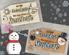 Build a Snowman Tag | Snowman| Winter Crafts | DIY Snowman Craft Kits | Paint Party Kit | #3919 - Multiple Sizes Available - Unfinished Wood Cutout Shapes