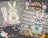 Boy Easter Bunny Shelf Sitter | Easter Décor | Easter Crafts | DIY Craft Kits | DIY Paint Party kit | #3982