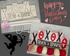XOXO Wording | Valentine Sign | Valentine's Day Crafts | DIY Craft Kit | Paint Party Supplies | Feb 14 | #3964