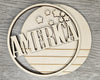 America Sign | 4th of July Crafts | Patriotic Sign | USA | DIY Craft Kits | Paint Party Supplies | #2260 Wood Cutouts Wood Shapes