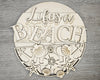 Life is a Beach | Beach Sign | Summertime | Summer | Summer Crafts | DIY Craft Kits | Paint Party Supplies | #4035 Wood Cutouts Wood Shapes