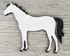Horse wood cutout wood shapes Farm animals animal cutouts DIY Paint #1609 - Multiple Sizes Available - Unfinished Wood Cutouts Shapes