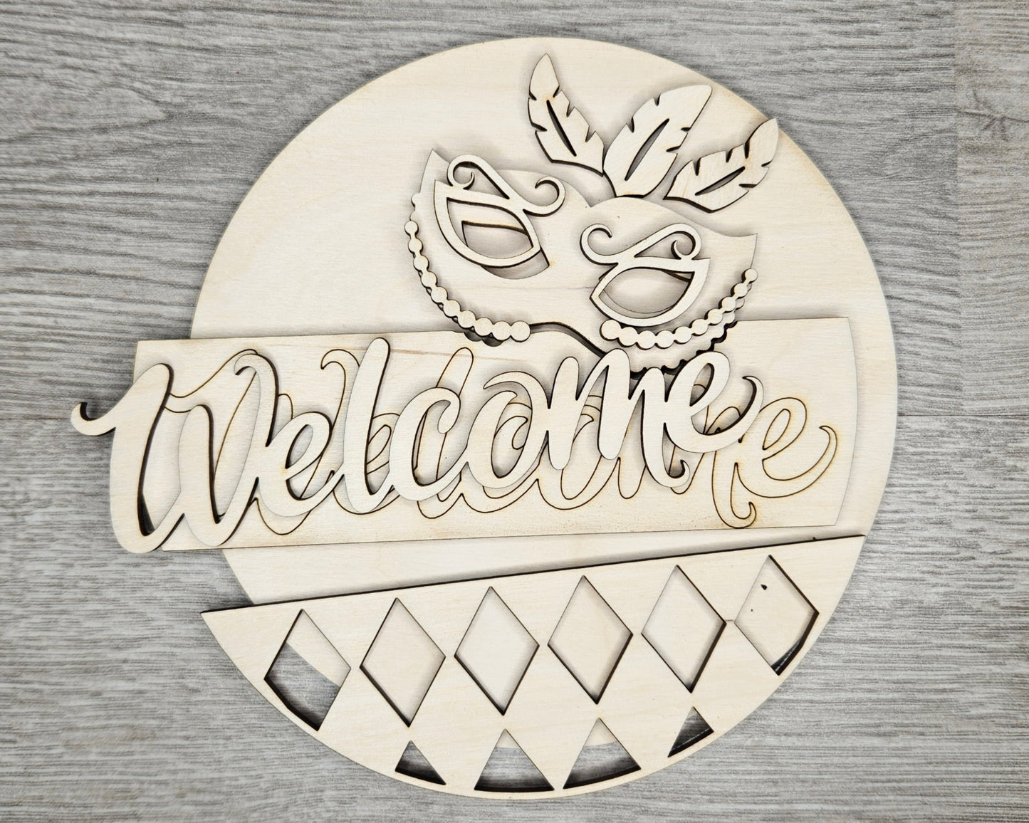 Mardi Gras Welcome Sign | #4036