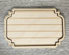 Shiplap Frame #2459 - Multiple Sizes Available - Unfinished Wood Cutout Frames