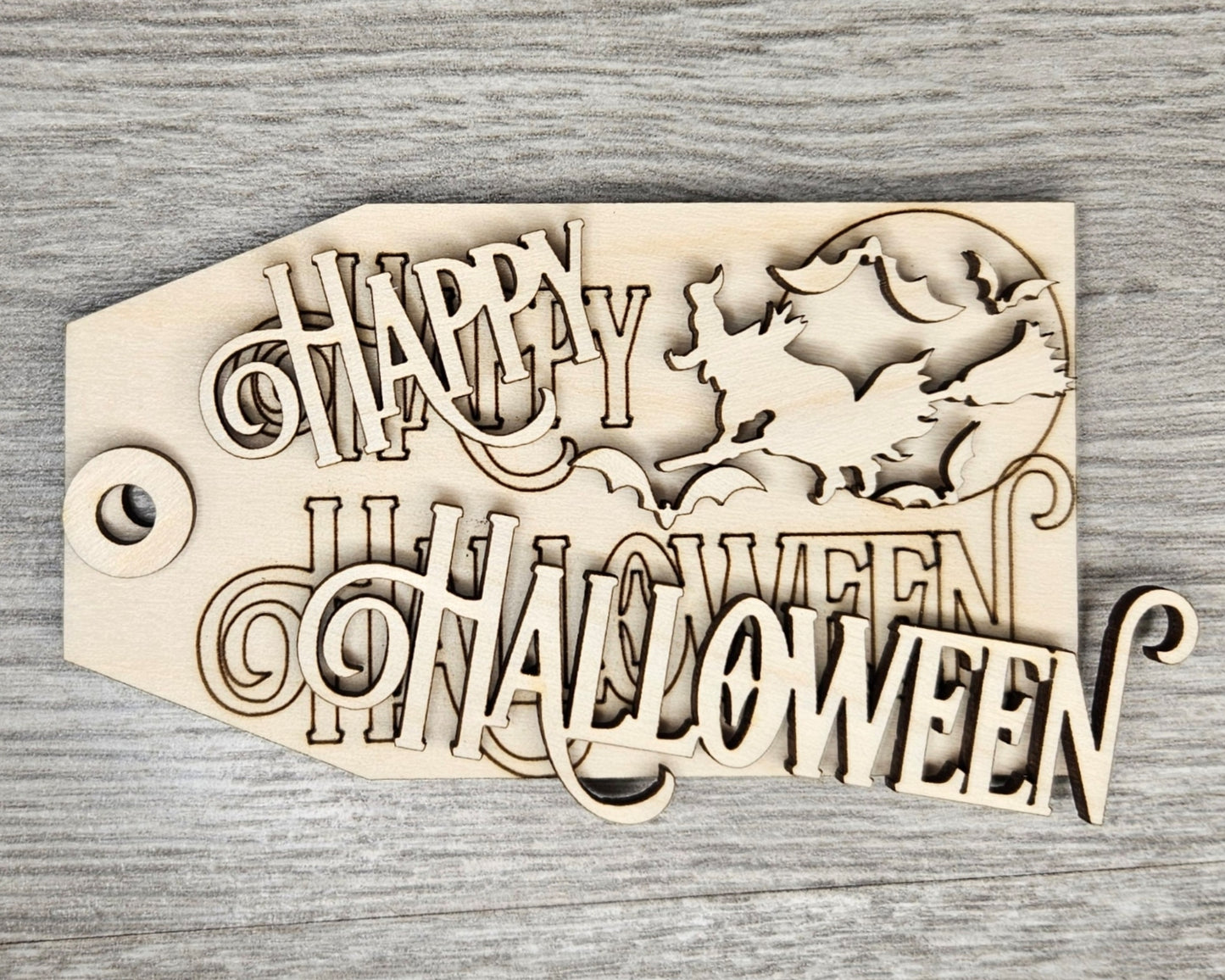 Happy Halloween Witch Tag | #3925